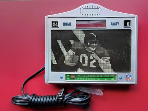 NFL Branded*Animated Football Scoreboard Clock Radio*◾Works Great