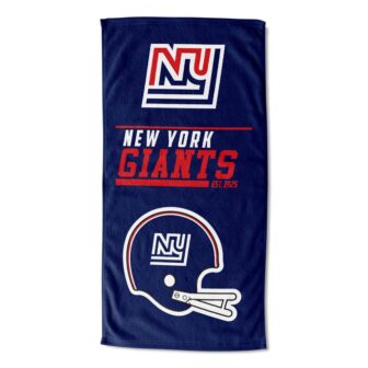 NFL NY Giants 40 Yard Dash Legacy Cotton/Polyester Blend Printed Multicolor Beach