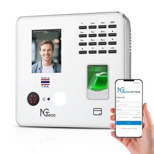NGTeco Time Clock Cloud-Based 4-in-1 Time Clocks for Employees Small Business...