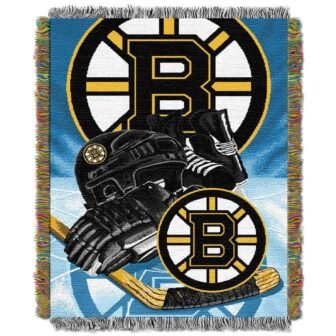 NHL Bruins Home Ice Advantage Tapestry Throw