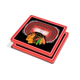 NHL Chicago Blackhawks 3D StadiumViews Coasters