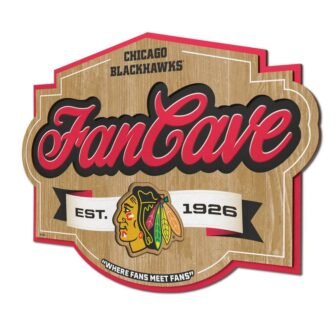 NHL Chicago Blackhawks Fan Cave Decorative Sign
