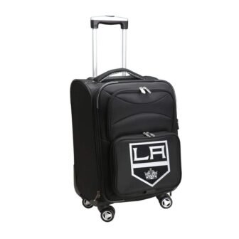 NHL Los Angeles Kings 21 in. Black Carry-On Spinner Softside Suitcase
