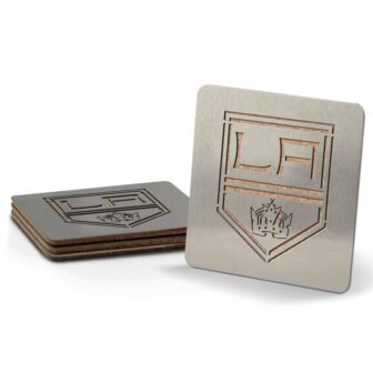 NHL Los Angeles Kings 4 in. Metallics Coasters (Set of 4)
