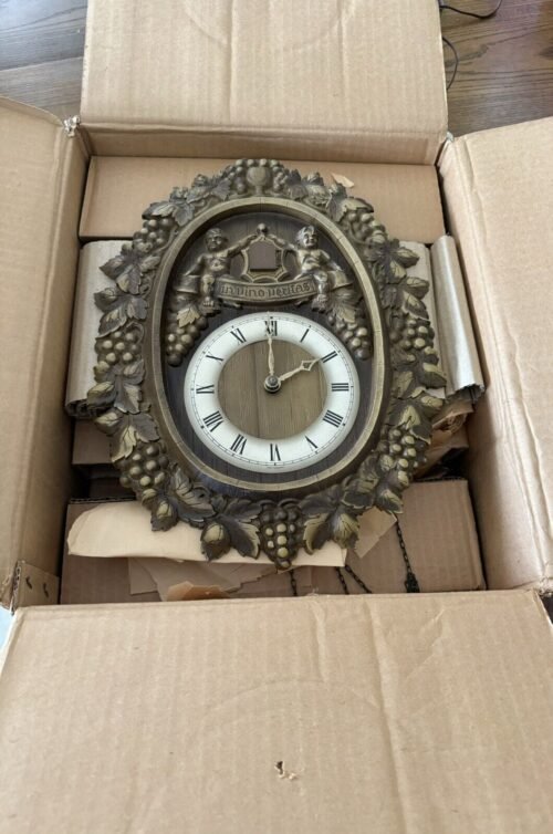 NIB Vintage Emil Schmekenbech Cuckoo In Vino Veritas Cuckoo Clock