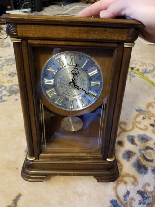 Nice! Seiko Westminster Mizuki QXQ008BL Quartz Dual Chime Pendulum Mantel Clock