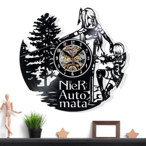 Nier: Automata Vinyl Wall Clock - Retro Decor - Unique Home Accent - Gift
