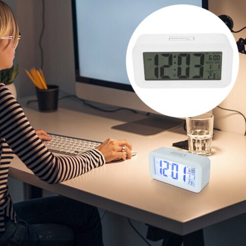 Night Light Alarm Clock Electronic Digital LED Multifunctional Smart