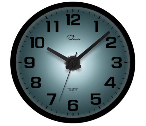 Night Light Wall Clock for Bedroom Silent Lighted up Wall Clock Glow in The Dark