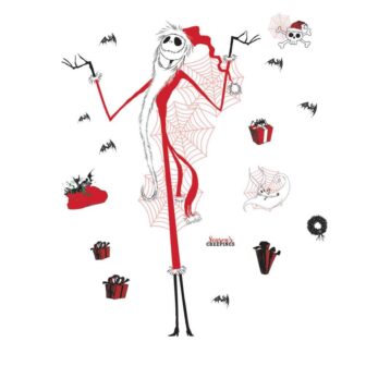 Nightmare Before Christmas Holiday Removable Red Giant Wall Decal image