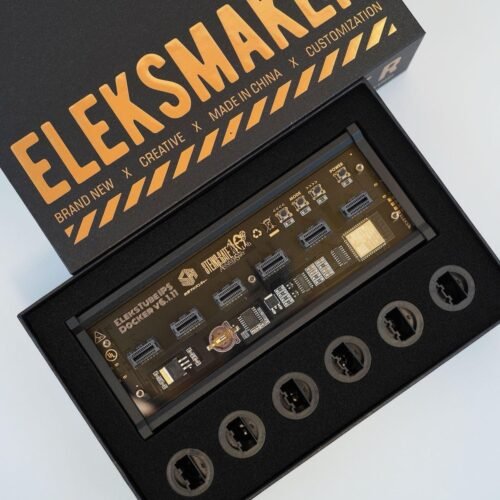 Nixie Tube IPS Vintage Digital Alarm Clock,6 Bit RGB Glow LCD Time