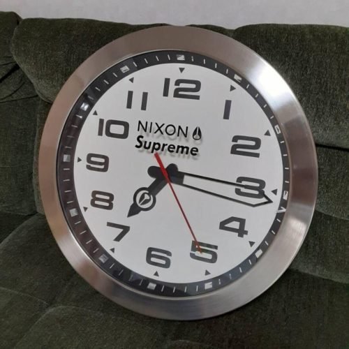 Nixon x Supreme Wall Clock Extra Large 24.3" Shop Limited Noberity