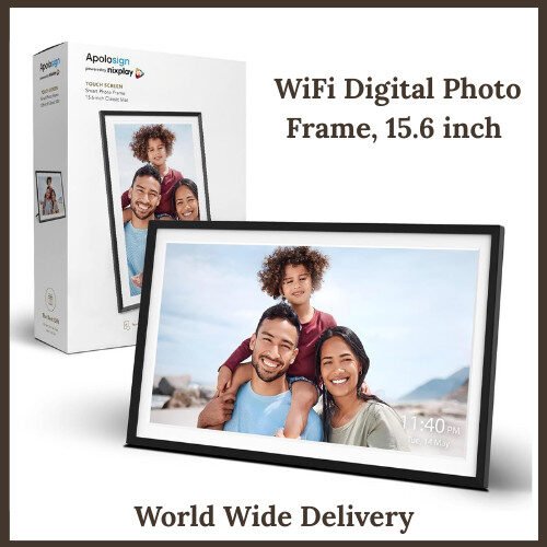 Nixplay Digital Picture Frame by Large WiFi Digital Photo Frame, 15.6 inch