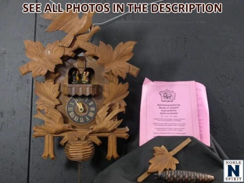 NobleSpirit (DF) Regula German Cuckoo Clock Black Forest Wood Carved Untested xc