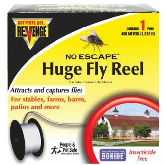 No Escape Huge fly Reel Sticky Tape Trap, 1,312 ft. Indoor Outdoor...