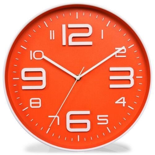 Non-Ticking Silent Quartz Wall Clock with Big 3D Number Modern Design Quiet S...