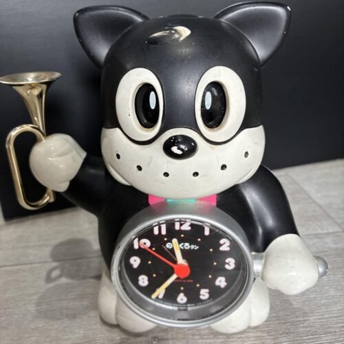 Norakuro Black Cat Talking Alarm Rhythm Clock