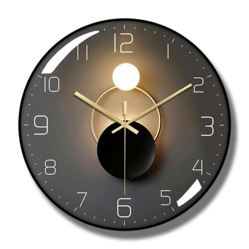 Nordic quartz wall clock silent ultrathin fashion PVC frame Tempered glass