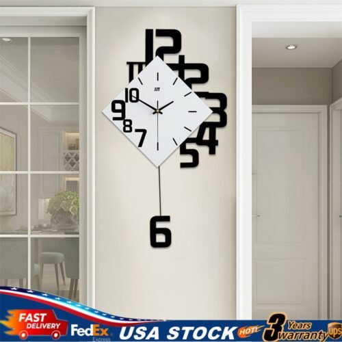 Nordic Style Pendulum Clocks Swing Wall Clock Living Room Modern Fashion Decor