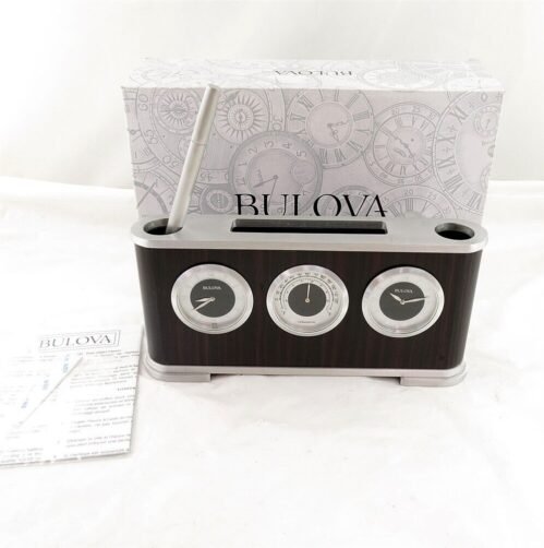 NOS Bulova B5005 Woodside Executive Desk Clock