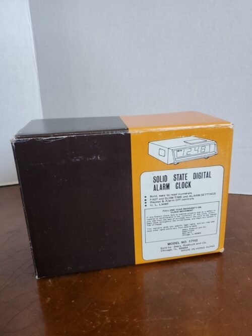 NOS Vintage Sears Solid State Digital Alarm Clock 47113