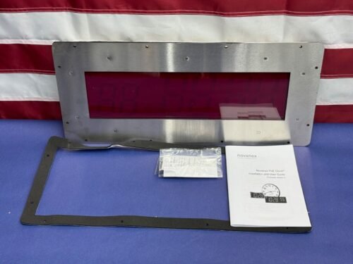 Novanex ONT6CR 6 Digit PoE Clock LED Recessed 316 Stainless Steel Case *Scratch