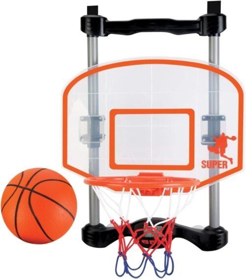 NSG Over The Door Basketball Hoop with Shot Clock, Electronic Scoring with Sound