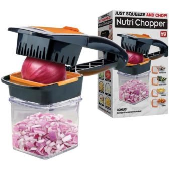 Nutri Chopper 5-in-1 Compact Portable Handheld Kitchen Slicer with Storage Container