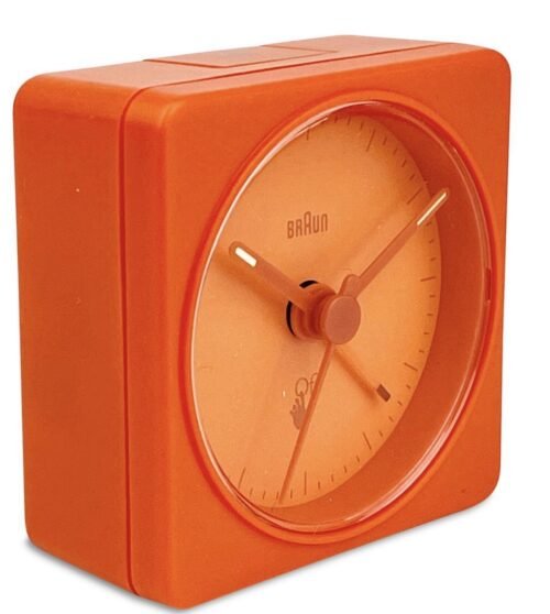 Off-White x Braun BC02 Classic Travel Alarm Clock Orange Virgil Abloh NIB