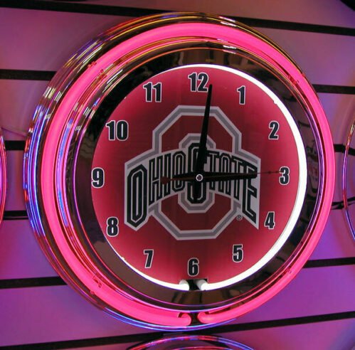 Ohio State Neon Wall Clock Brand New