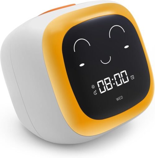 OK to Wake Alarm Clock for Kids, Toddler Sleep Training with White