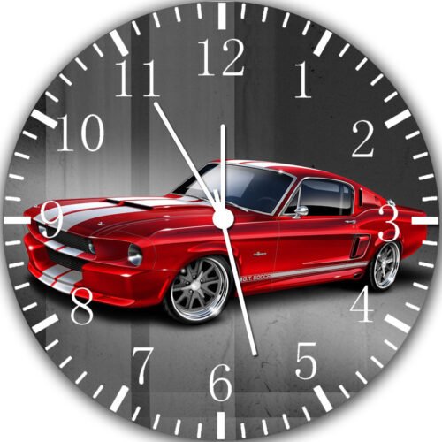 Old Classic Mustang Frameless Borderless Wall Clock Nice For Gifts or Decor Y118
