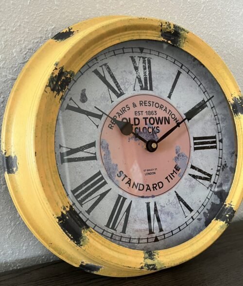 OLD TOWN CLOCKS Repairs and Restorations 15" WALL CLOCK Standard Time Est 1863