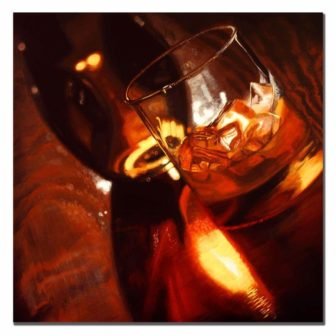 On the Rocks by Roderick Stevens Unframed Canvas Art Print 35 in....