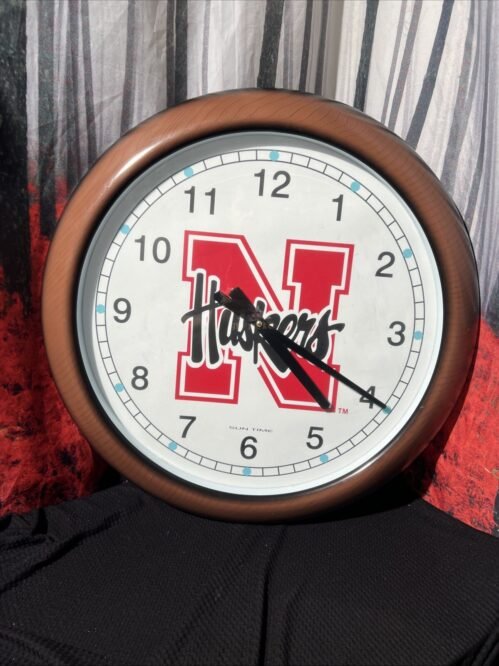 Open Face Round Wall Clock, 24” Glass Face Plastic Shell