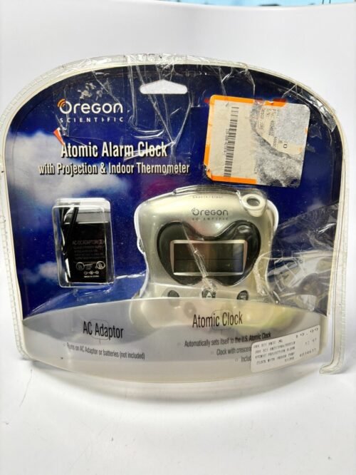 Oregon Scientific Atomic Projection Clock Calendar Crescendo Alarm RM313PA