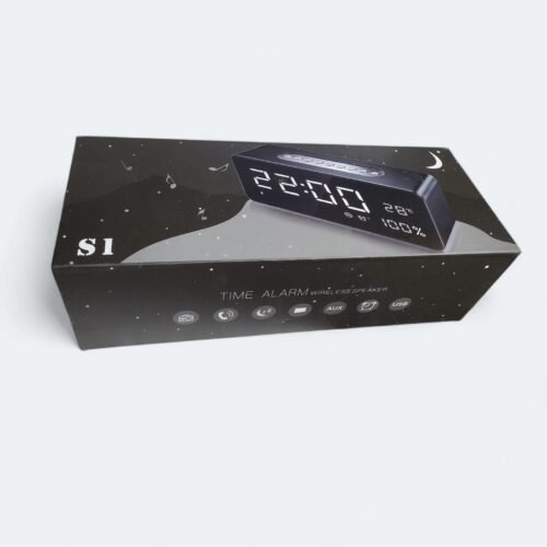 orionstar alarm clock radio with fm, wireless speaker for bedroom with 8 inch