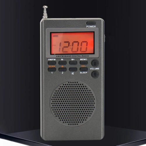 Outdoor Emergency Radio AM FM Portable Radio Alarm Clock Sleep Timer Digital Rad