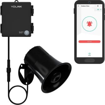Outdoor Security Siren and Smart Alarm Controller Kit - Loud 110 dB,...