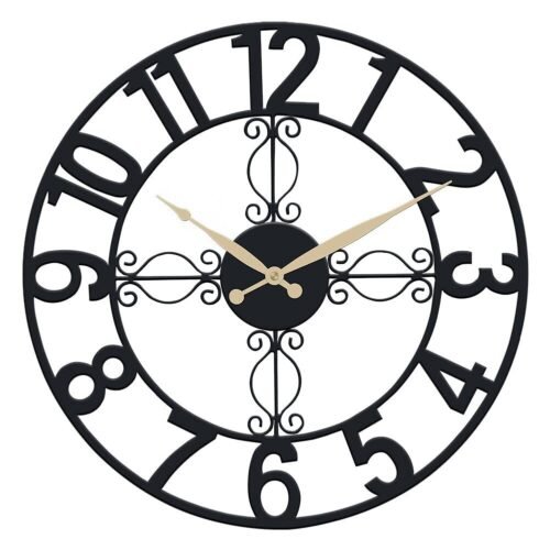 Outdoor Wall Clock 18 inch Outside Waterproof Garden Clock,Large Numerals Gia...