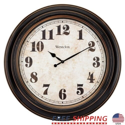 Oversized Analog Round Wall Clock Quartz Movement Battery Operated 23 Inch Decor