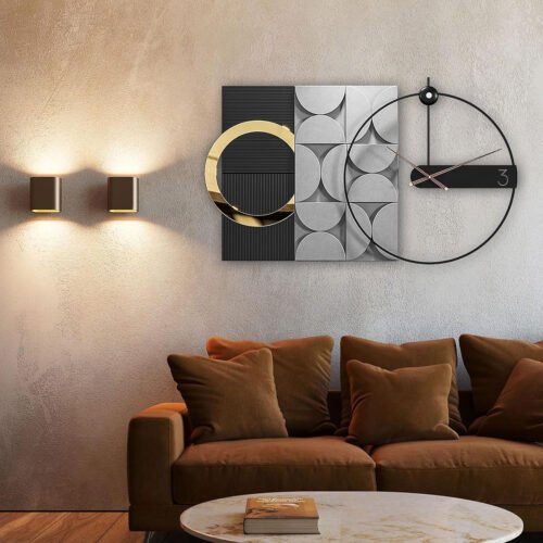 Oversized Large Modern Wall Clocks Wall Clock Nordic Style for Living Room Batte