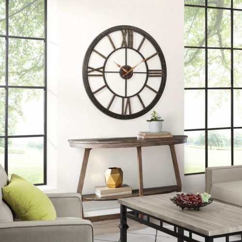Oversized Wall Clock Extra Large Round Modern Unique Big Plastic 40"
