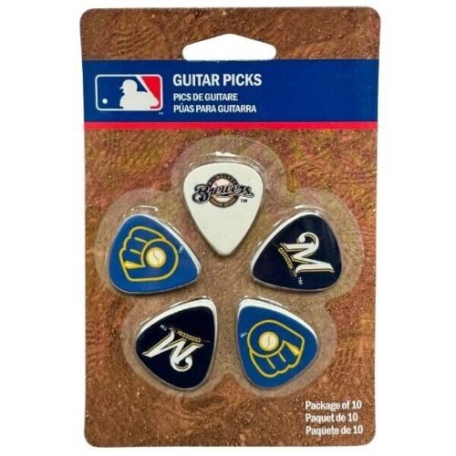 Pack of 10 MIL Milwaukee Brewers MLB Baseball Guitar Picks WI Free Shipping!