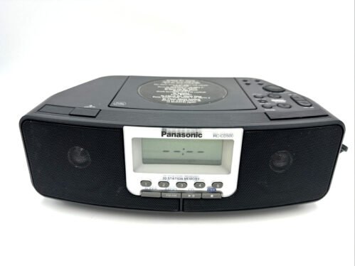 PANASONIC RC-CD500 ALARM CLOCK RADIO CD PLAYER TESTED-WORKS