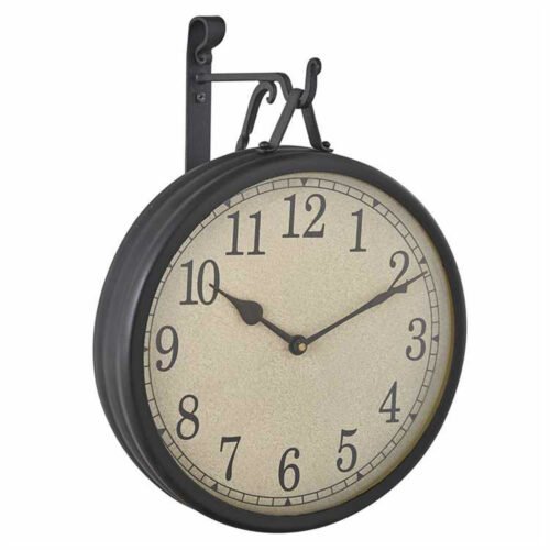 Park Designs Antique Style Hanging Clock With Hanging Bracket