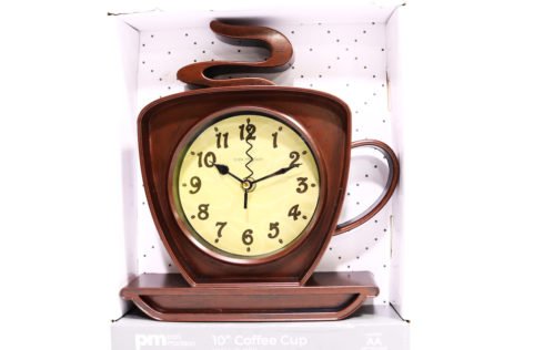 Park Madison wall clock coffee cappuccino cup 10 Inch Quality Quartz Battery