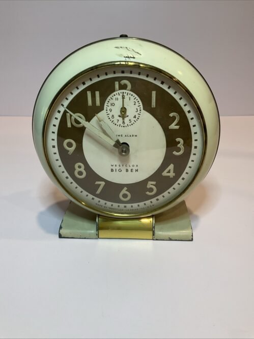 Parts Repair Vintage 1940s Art Deco Westclox Big Ben Wind Up Alarm