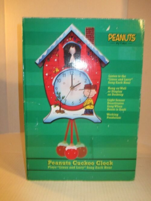 Peanuts Christmas Musical Cuckoo Clock, Mark Feldstein, Charlie Brown Snoopy new