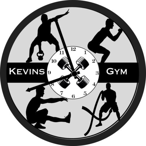 Personalized Clock - Workout Clock, Gym Clock, Man Cave, Exercise, Gym, Fitness